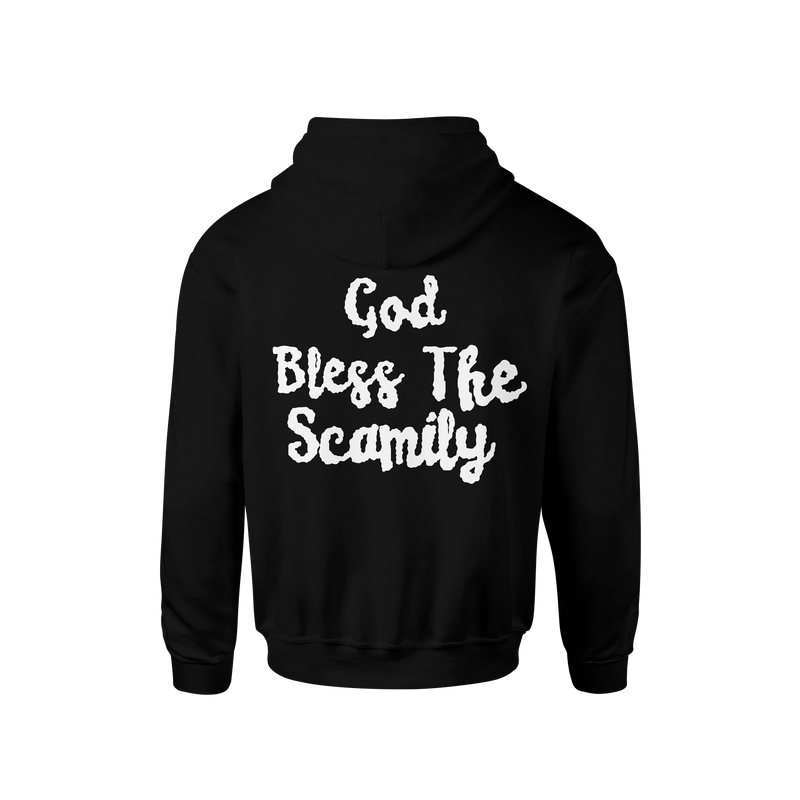 THE SCAMILY® CLOUD HOODIE - BLACK