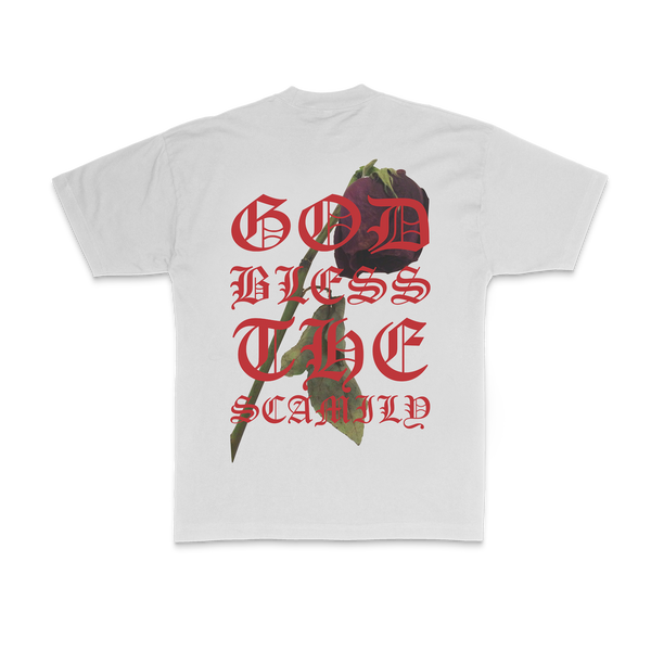 THE SCAMILY® DYING ROSE - WHITE/RED